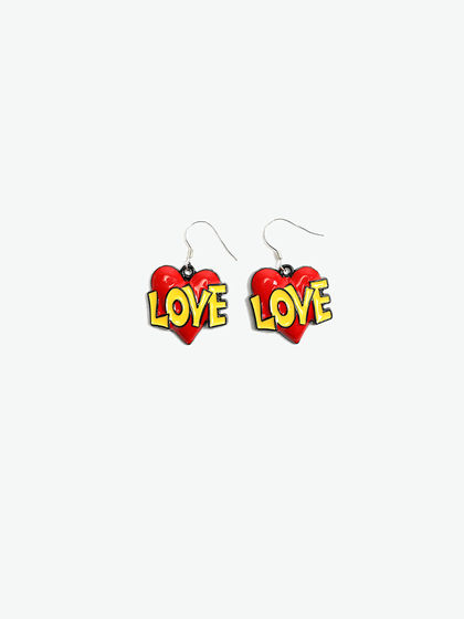 AliyaStore|男款|首饰|AliyaStore 红心LOVE耳环