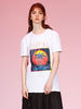 NeverMoredesign|NeverMoredesign|男款|T恤|NeverMoredesign 側绑带开衩印花短Tee