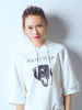 ASH'PHI|ASH'PHI|男款|卫衣|ASH'PHI  黑豹 女款复古印花中袖连帽卫衣