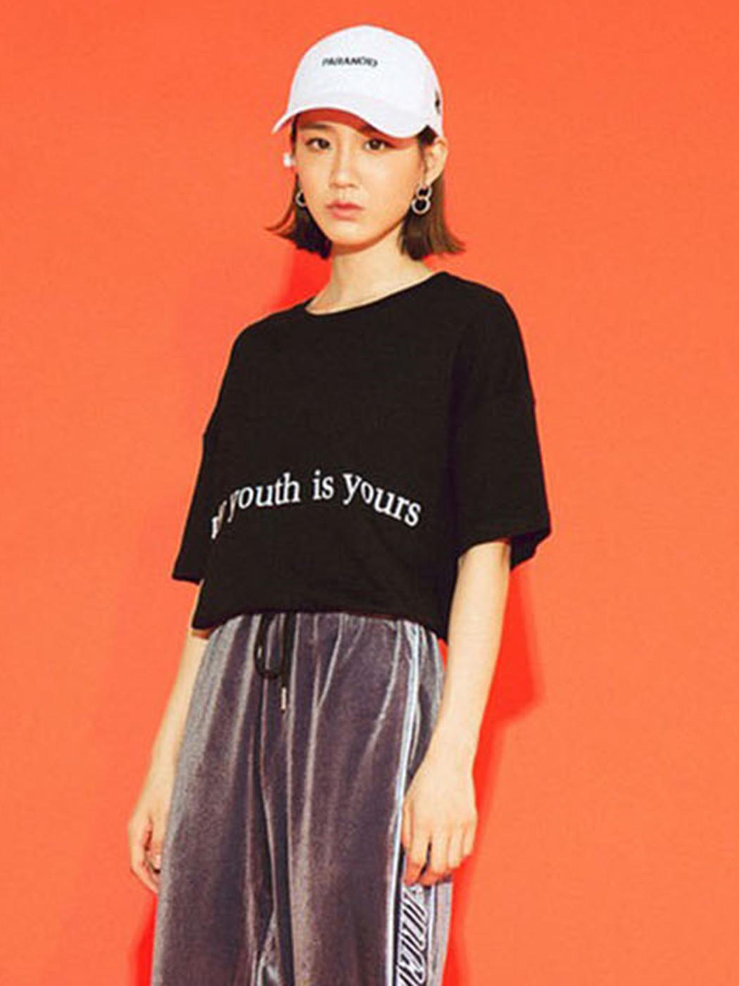 3OMETHINGCHIC|女|3OMETHINGCHIC  字母印花标语短袖T恤