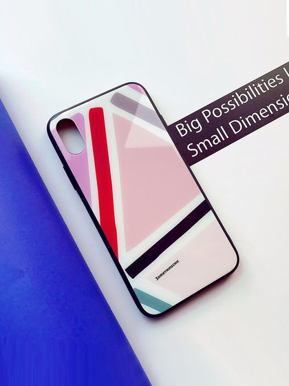 3OMETHINGCHIC|3OMETHINGCHIC|男款|手机配件|3OMETHINGCHIC 撞色三角手机壳 iphone X/XS/7P/8P/7/8