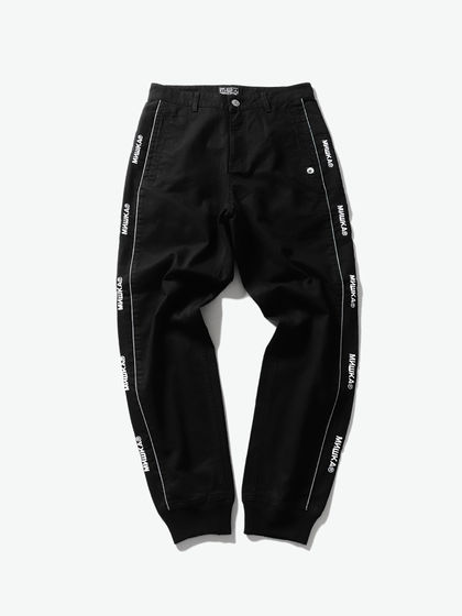 Mishka|男款|运动裤|Mishka 条纹串标运动裤