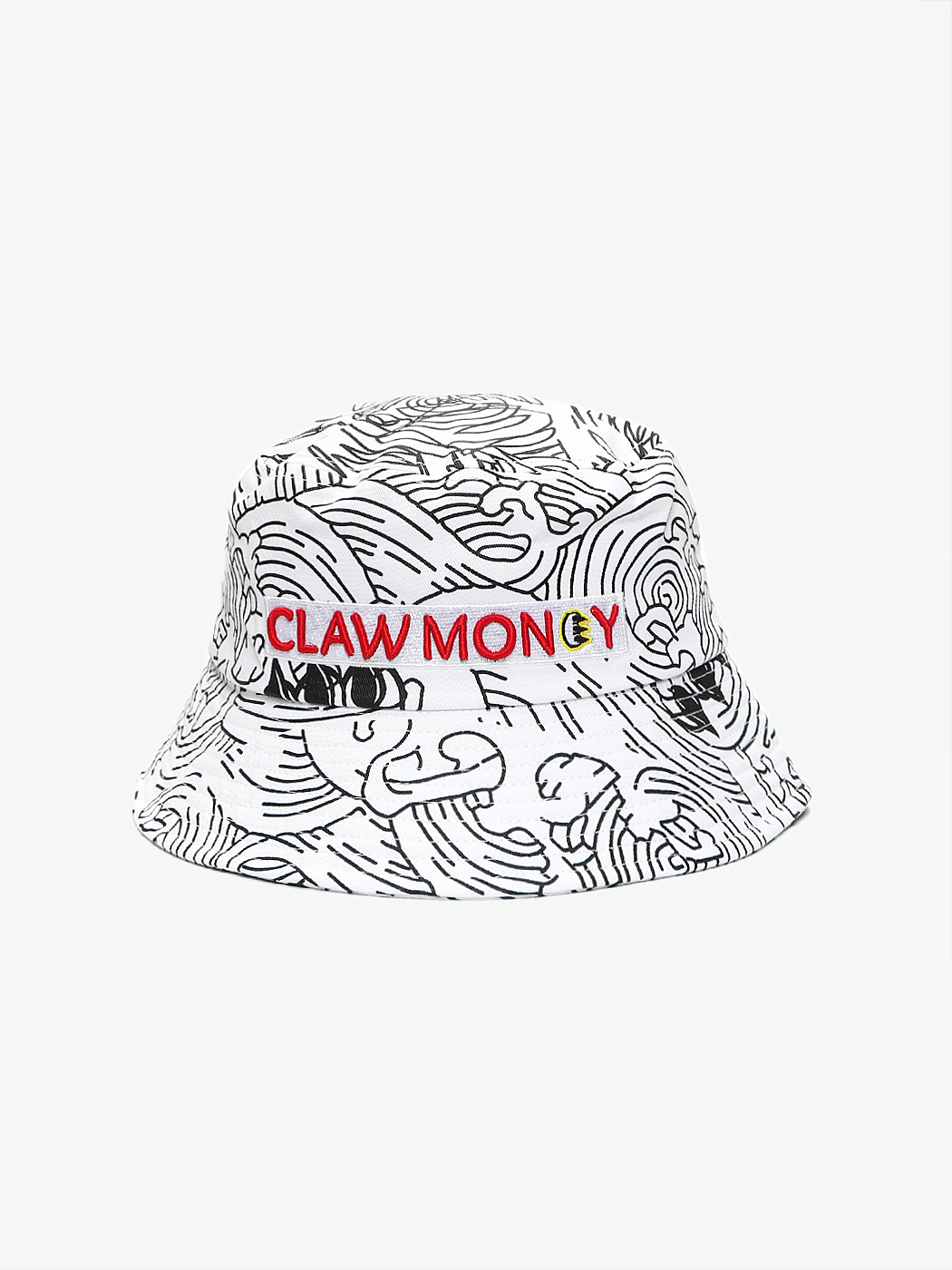 CLAW MONEY|男|女|CLAW MONEY 白色海浪涂鸦渔夫帽