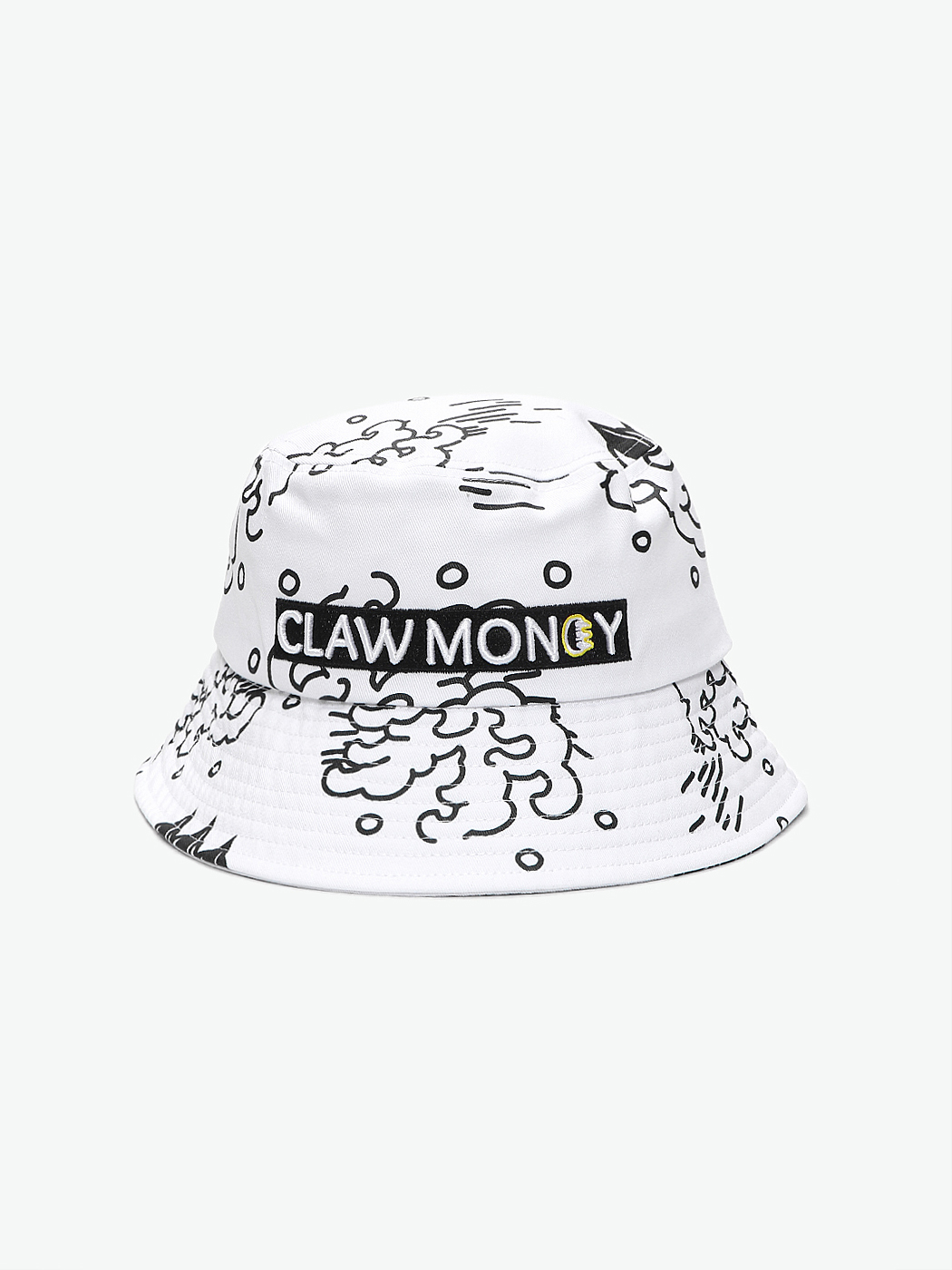 CLAW MONEY|男|女|CLAW MONEY 白色涂鸦印花渔夫帽