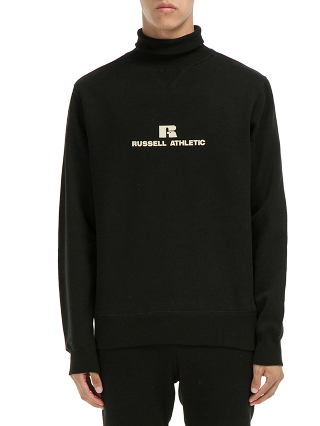 russell athletic madlib 黑色高领卫衣  品牌:russell athletic 厚薄