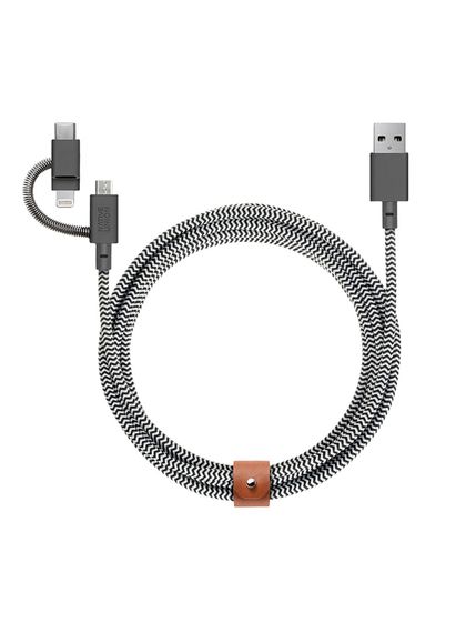 NATIVE UNION|男款|手机配件|NATIVE UNION Belt 3合1通用数据线
