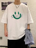 PhancyMe|范西米|男款|T恤|PhancyMe 笑脸印花宽松宽松圆领半袖T恤