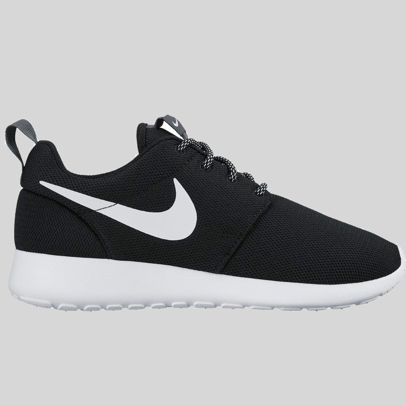 nike wmns roshe one black white dark grey运动鞋